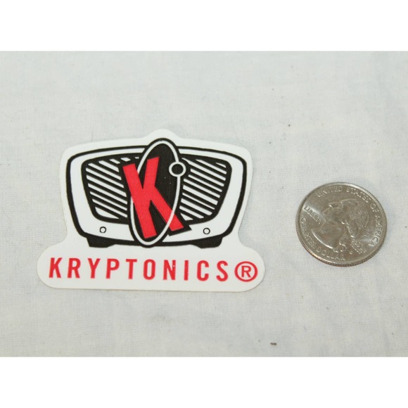 Kryptonics Vintage Inline Aggressive Rollerblade wheels Vinyl TV Logo Sticker - Picture 3 of 3